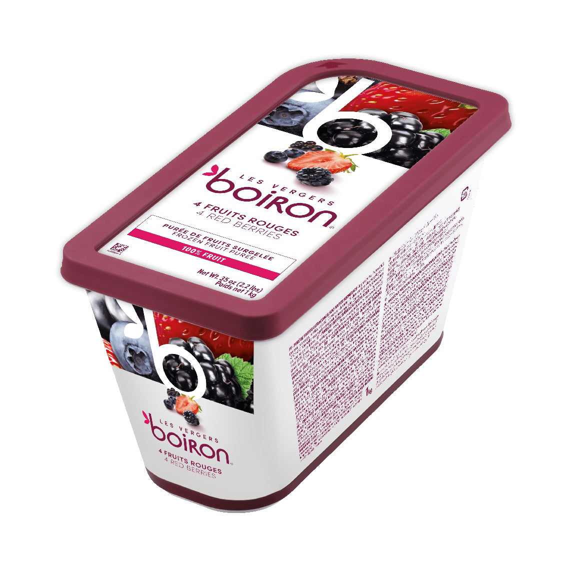 LES VERGERS BOIRON Frozen Fruit Puree – Red Fruits
