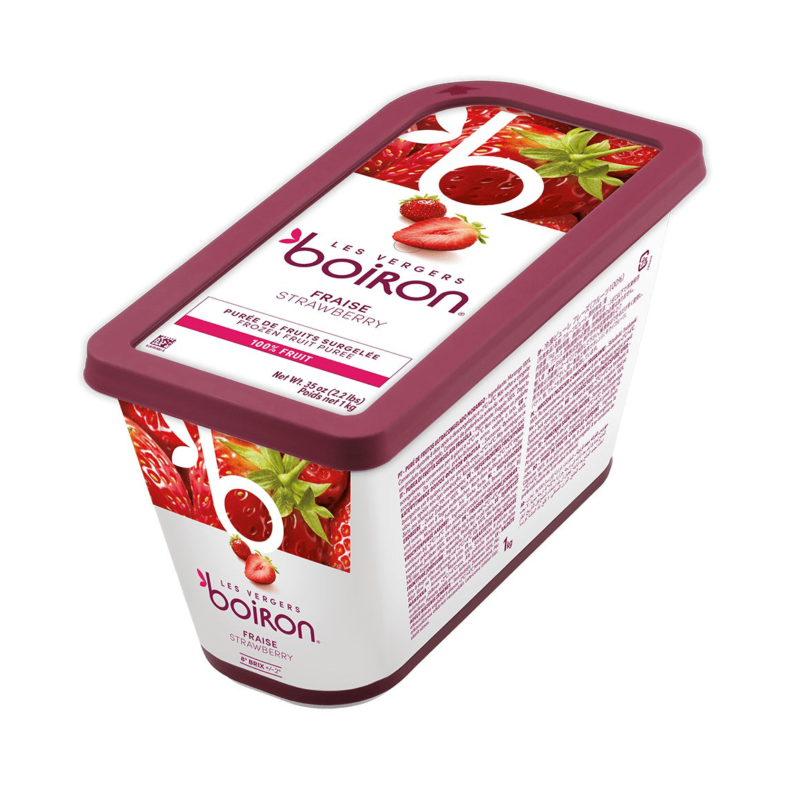 LES VERGERS BOIRON Frozen Fruit Puree – Strawberry