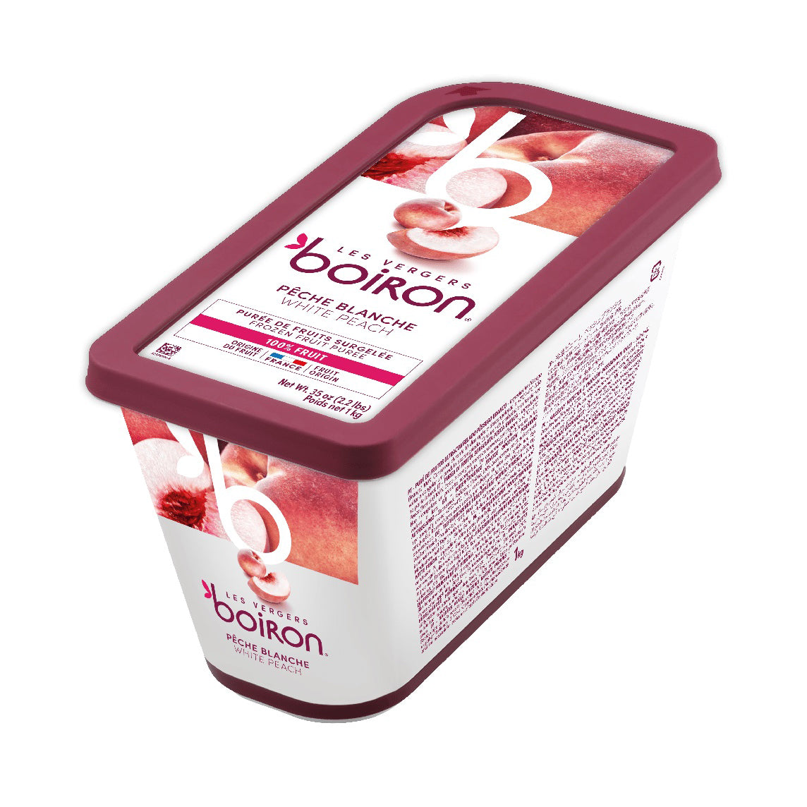 LES VERGERS BOIRON Frozen Fruit Puree – White Peach
