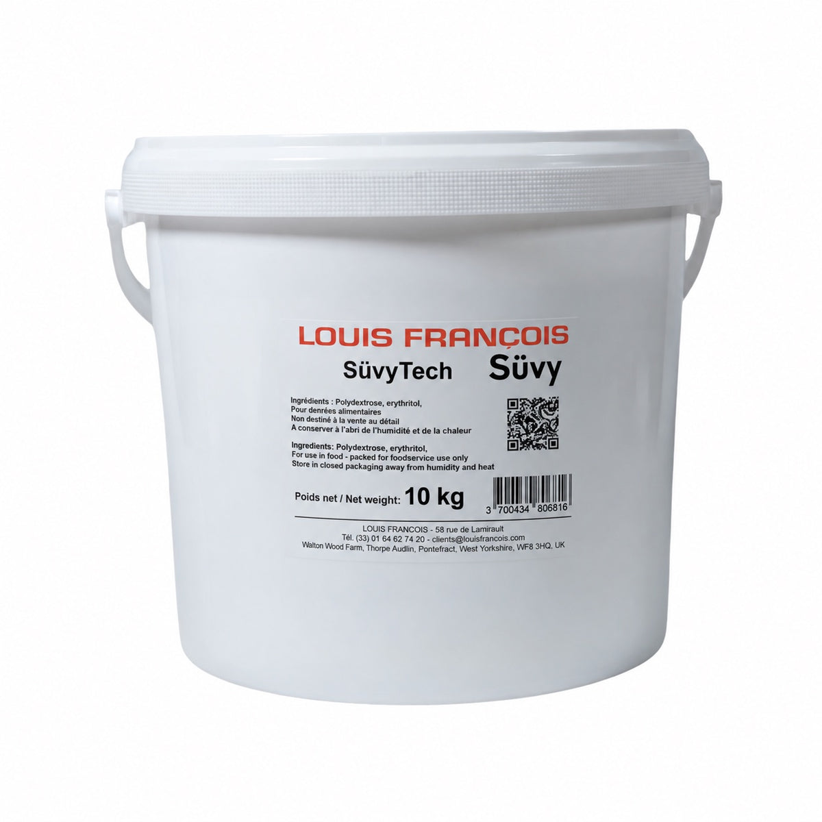 LOUIS FRANCOIS SüvyTech – Anti-Crystallizing 1:1 Sugar Replacement for Ice Cream & Confectionery, 10kg