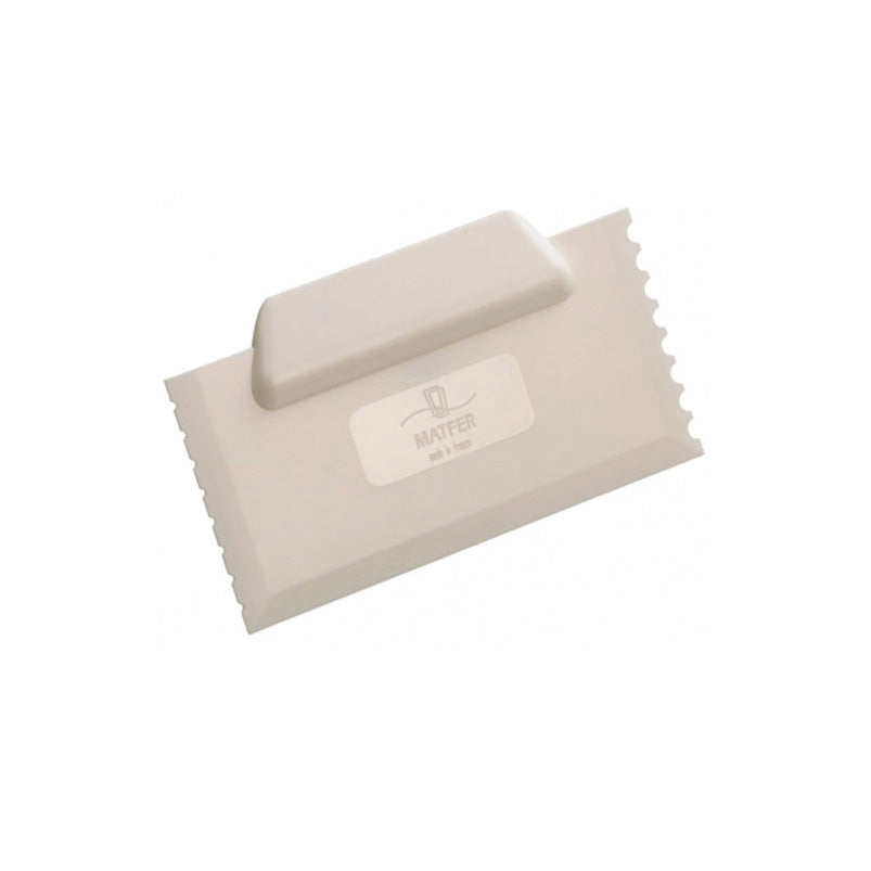 MATFER 3-Sided Chocolate Comb & Scraper (Decorating), 7 1/2"