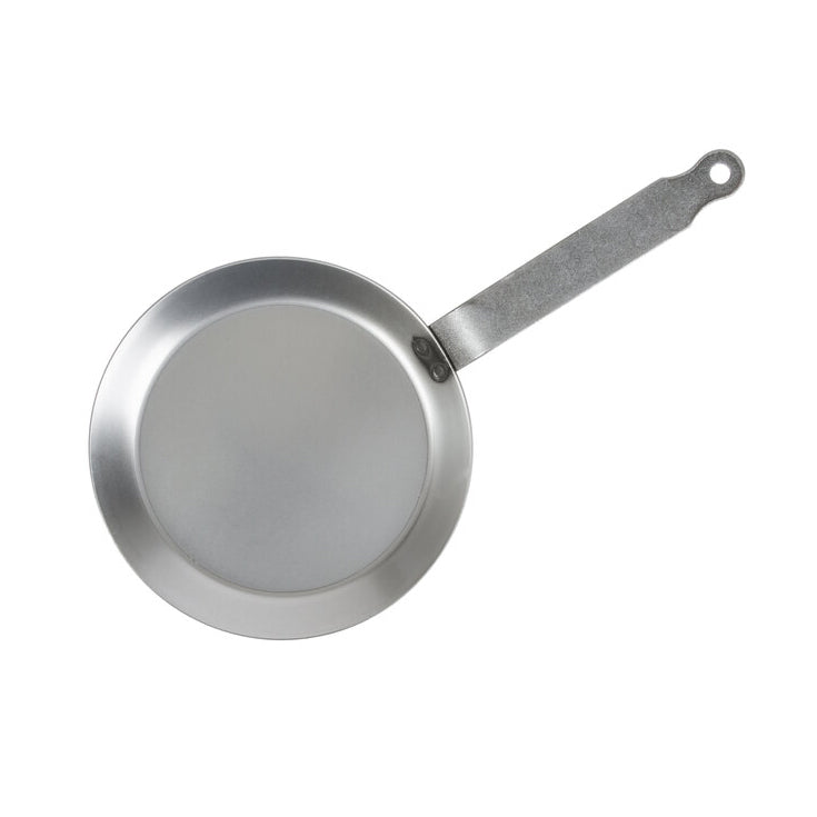 Matfer carbon steel crepe pan on a white background