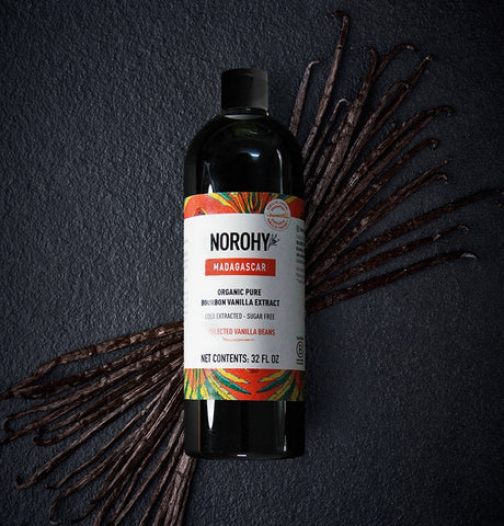 NOROHY Organic Madagascar Vanilla Extract, 944ml (32oz)