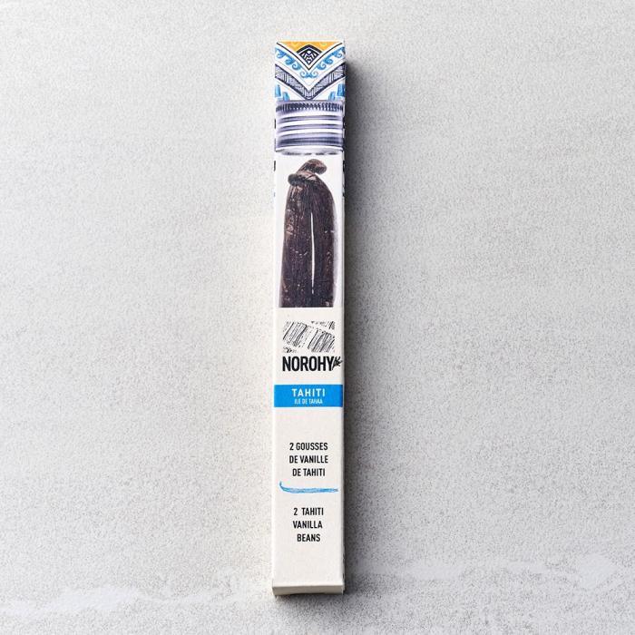 NOROHY Premium Tahitian Vanilla Beans, Vial of 2