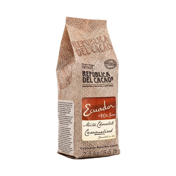 REPUBLICA DEL CACAO Ecuador 40% Caramelized – Milk Chocolate Couverture