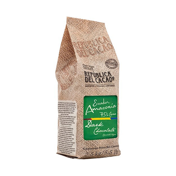 REPUBLICA DEL CACAO Ecuadorian Amazon 75% – Dark Chocolate Couverture