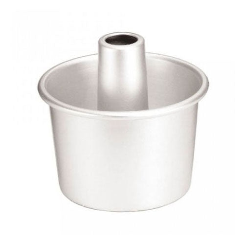 6 inch Sanneng chiffon and angel cake pan with removable bottom on a white background SN5234