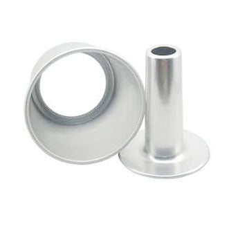 Sanneng chiffon and angel cake pan with removable bottom on a white background