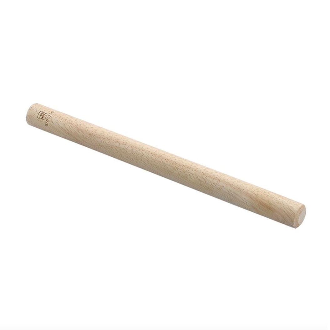 Small Sanneng wooden rolling pin SN8030 on a white background