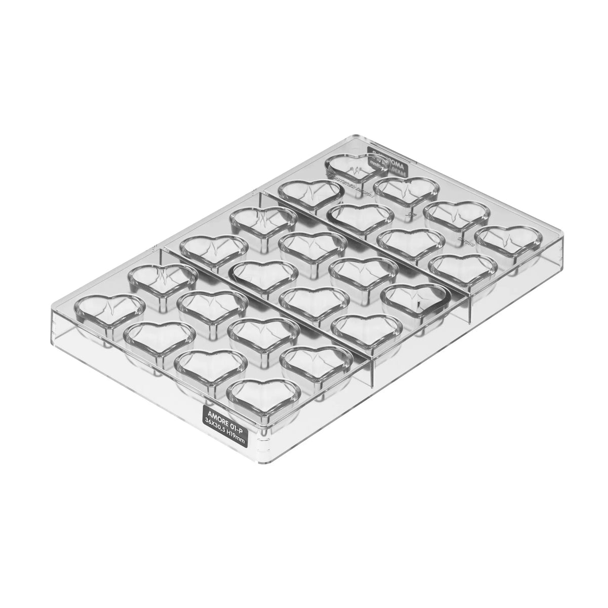 SILIKOMART Amore P Tritan Chocolate Mould, Praline 52.958.86.0065