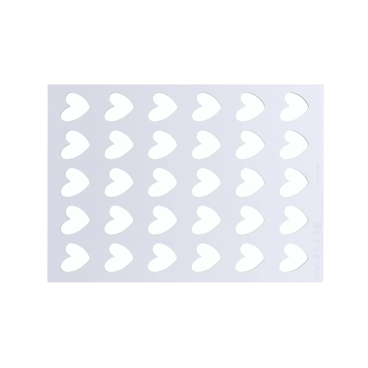 SILIKOMART Chablon Heart Decor Mould 25.008.86.0065
