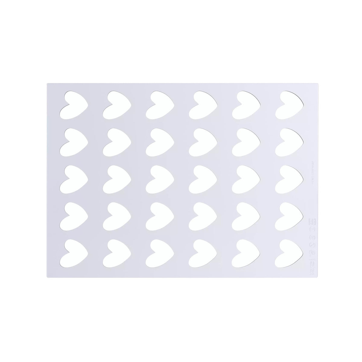 SILIKOMART Chablon Heart Decor Mould 25.008.86.0065