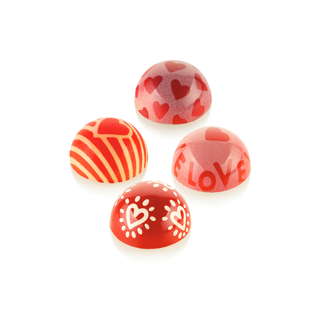 SILIKOMART Choco Stamp C – Heart & Love Bonbon Decorating Stamp Kit