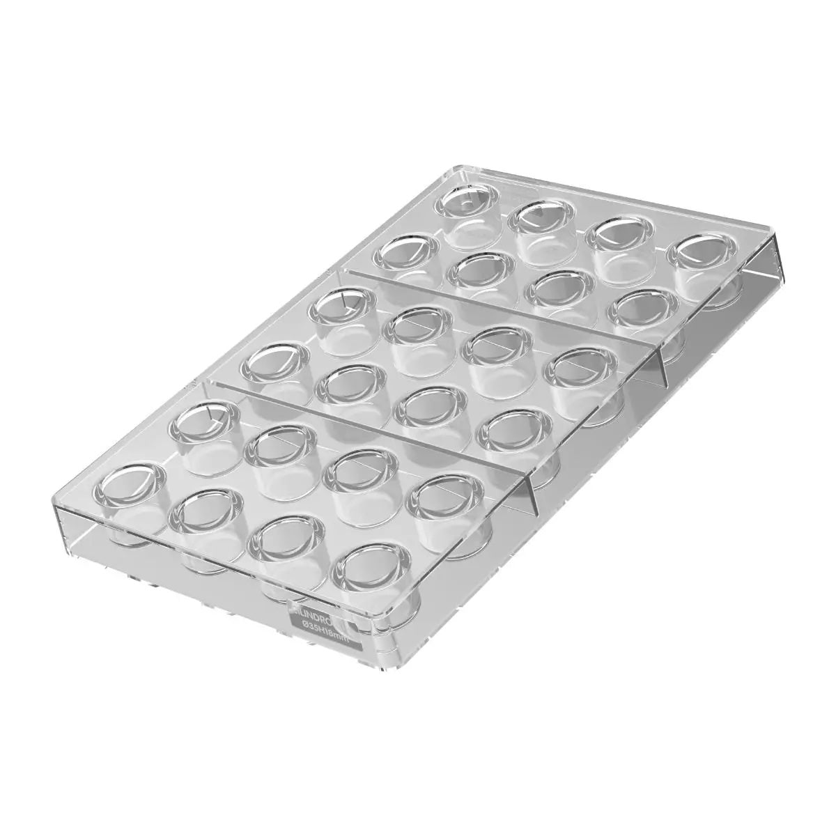 SILIKOMART Cilindro P Tritan Chocolate Mould, Praline 52.946.86.0065