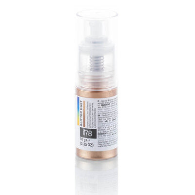SILIKOMART Glitter Dust Bronze Spray, Edible Luster Dust, 10 g
