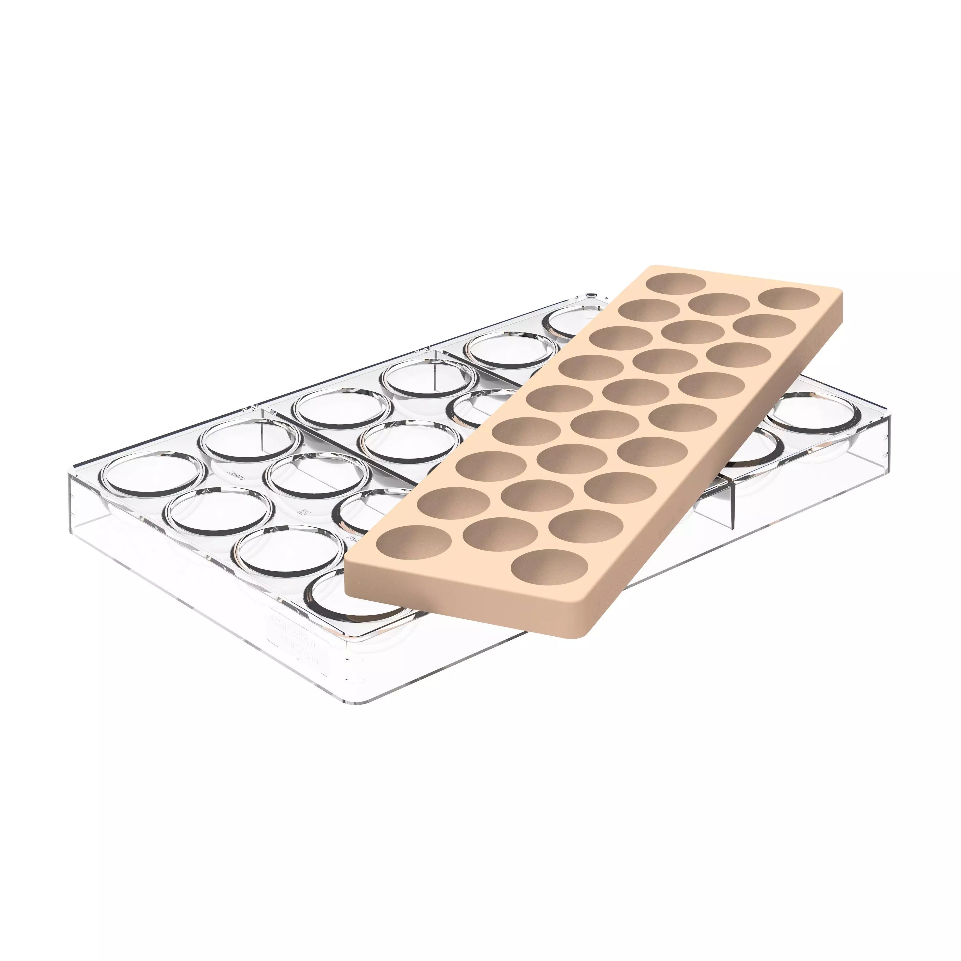 SILIKOMART Semisfera 02 Tritan Chocolate Mould Kit, Bonbon 52.937.86.0065