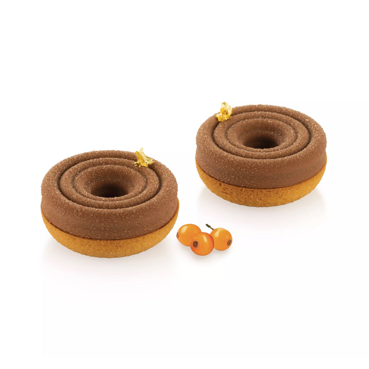 SILIKOMART Tornado Tart Ring Kit (Silicone Mould + 6 Rings), 80 mm