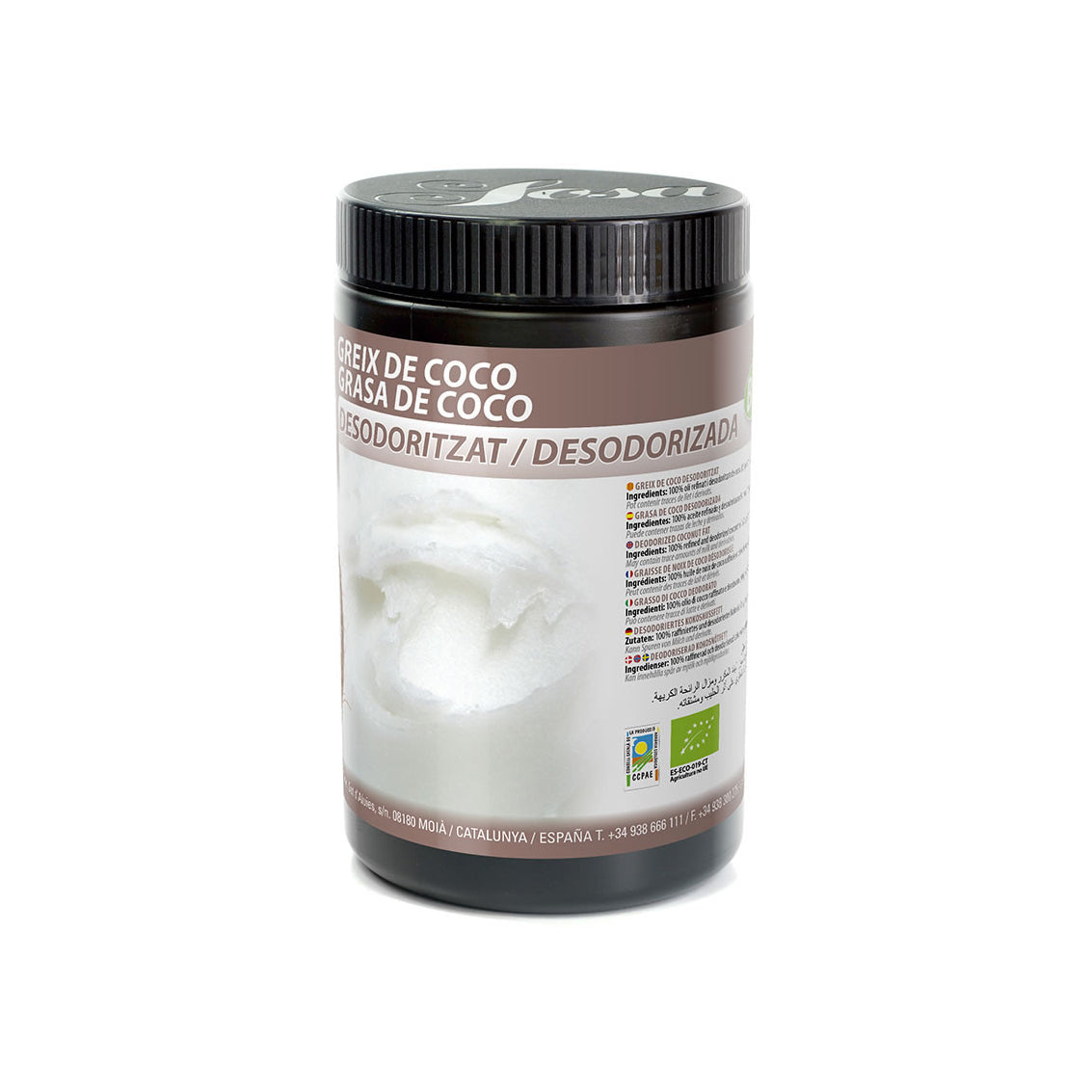 SOSA Organic Deodorized Coconut Fat, 1kg
