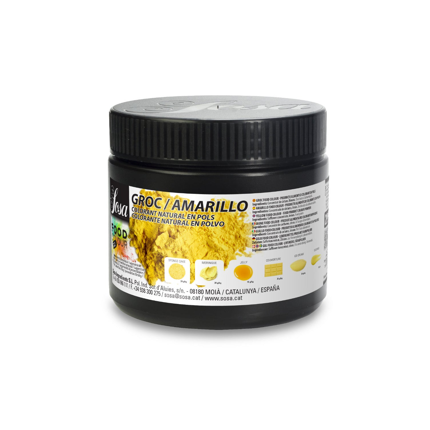 Sosa All Natural Food Colouring in Powder, Yellow