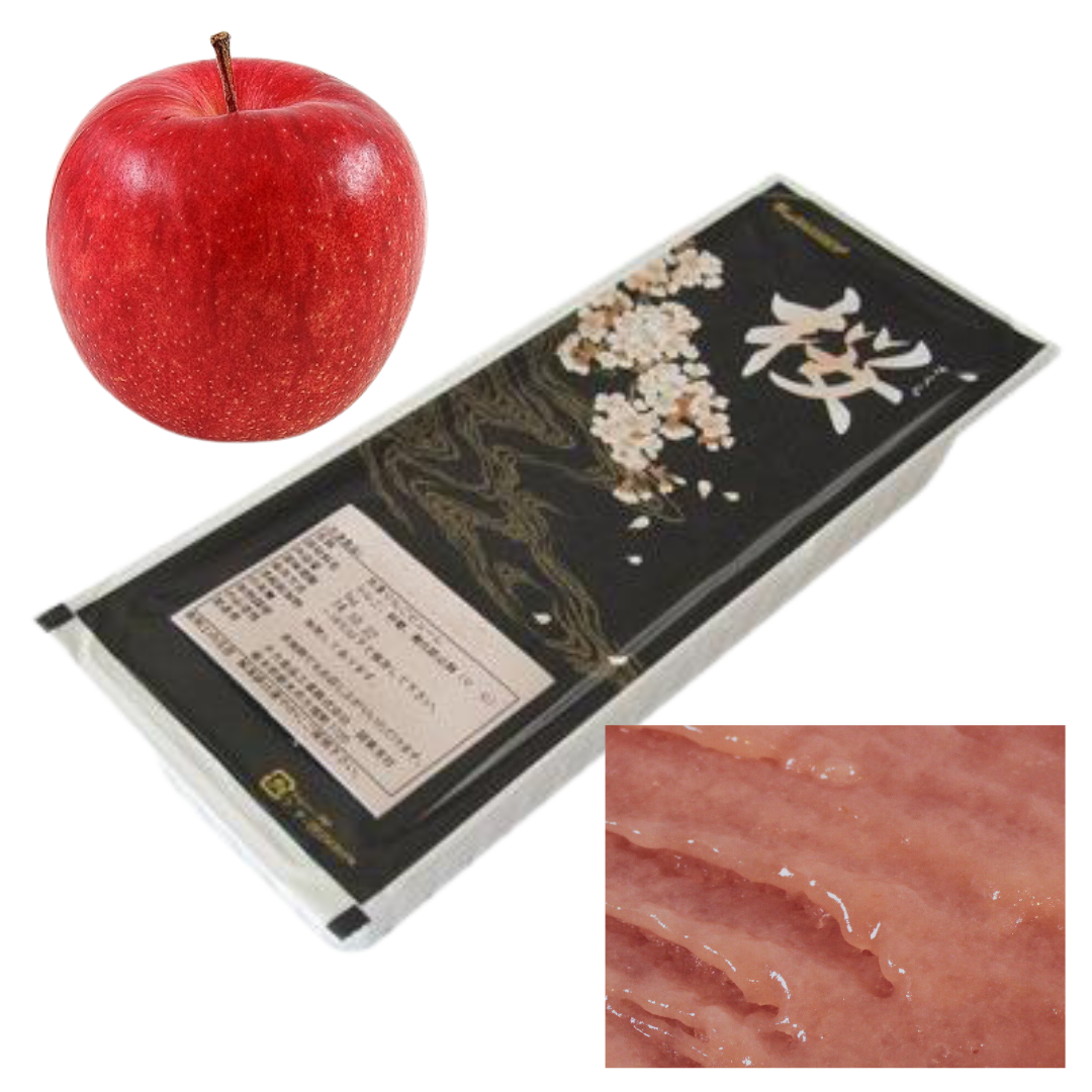 TAKA frozen Jonathan apple puree with skin – textured apple puree (ジョナサンアップル) from Japan