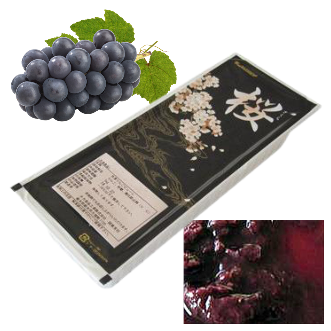 TAKA frozen Kyoho grape puree – rich Japanese grapes (きょほう) with deep purple colour
