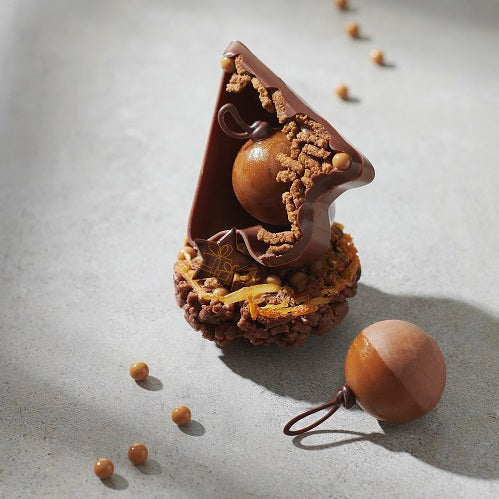 VALRHONA Dulcey 35%, Crunchy Blond Chocolate Pearls