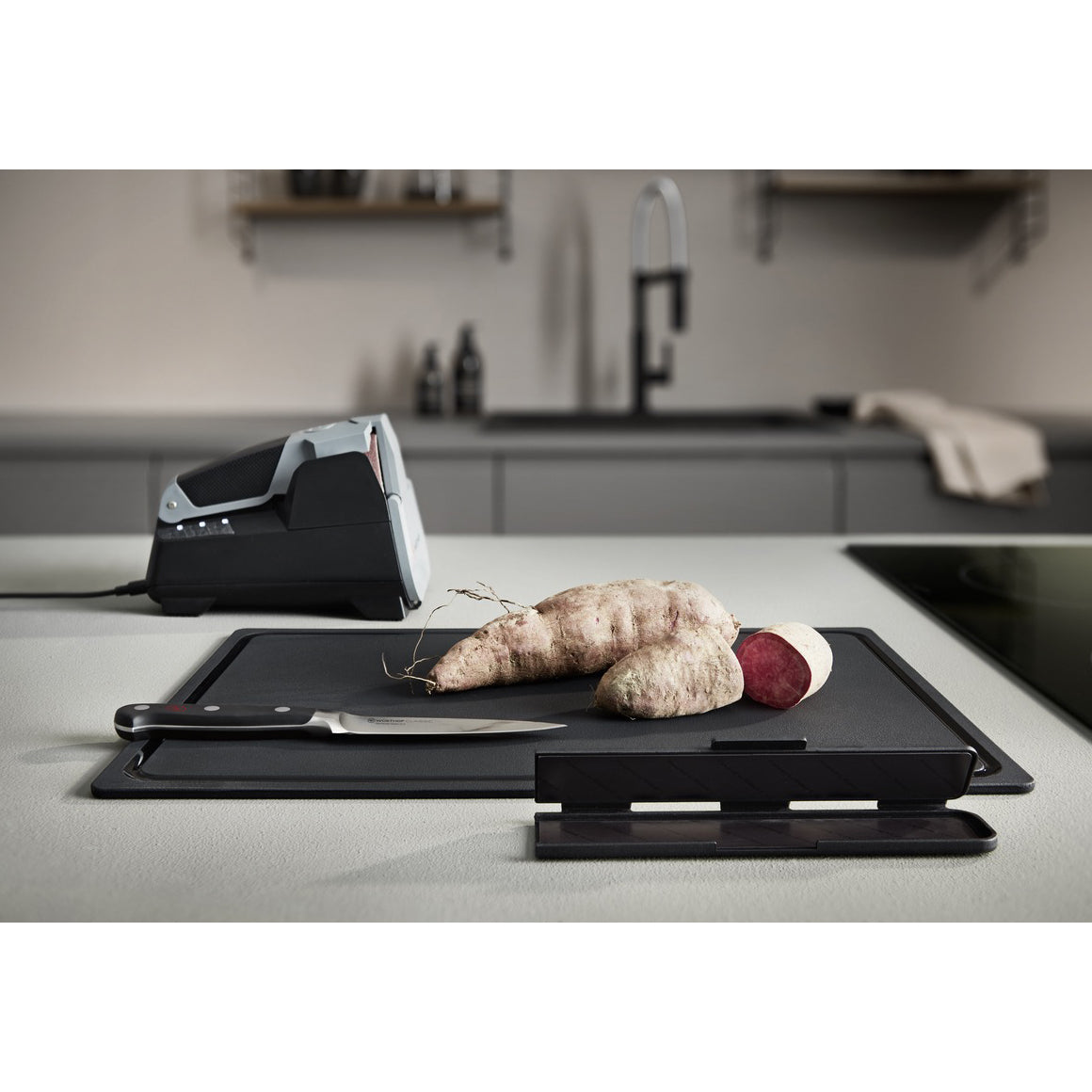 WUSTHOF Flexible TPU Cutting Board – Black, 20.5 x 13 x 0.1 in (52 x 33 cm)