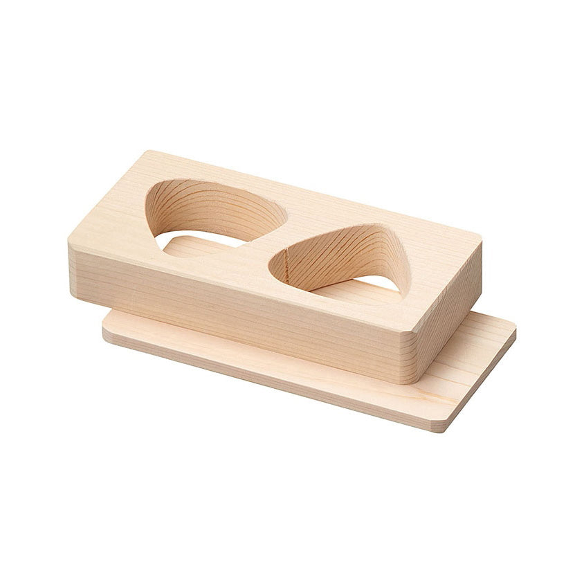 YAMACO Hinoki Onigiri Mold – 2-Cavity Japanese Rice Ball Maker