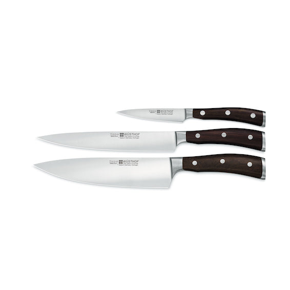 WUSTHOF Ikon Knife Set with 3 Ikon Knives