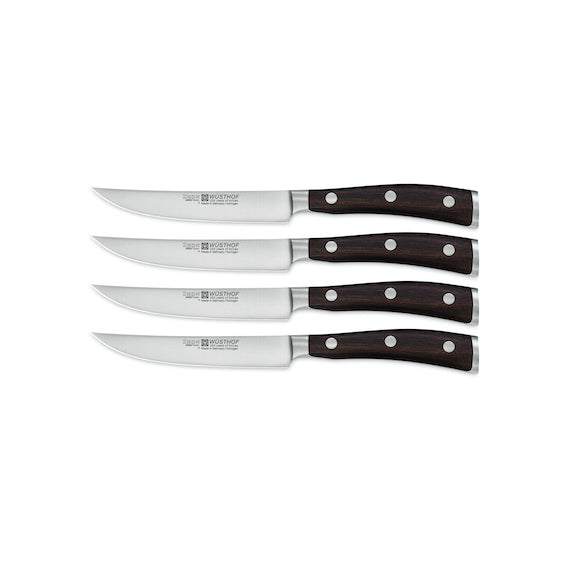 9706 WUSTHOF Ikon Steak Knife Set with 4 Ikon Knives