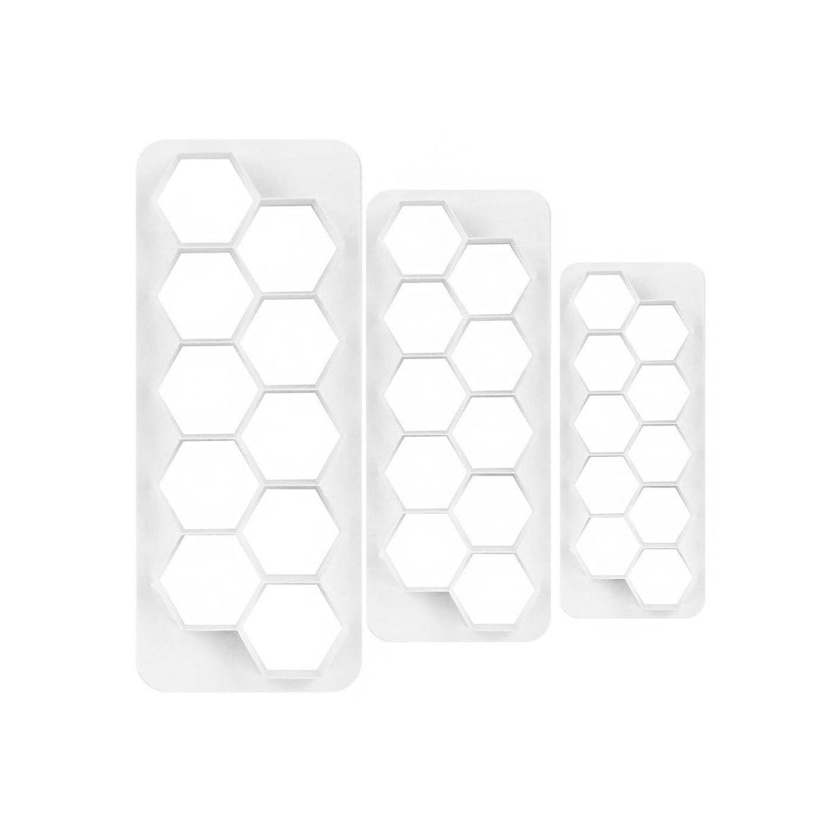 ATECO 3 piece Hexagon Fondant Cutters