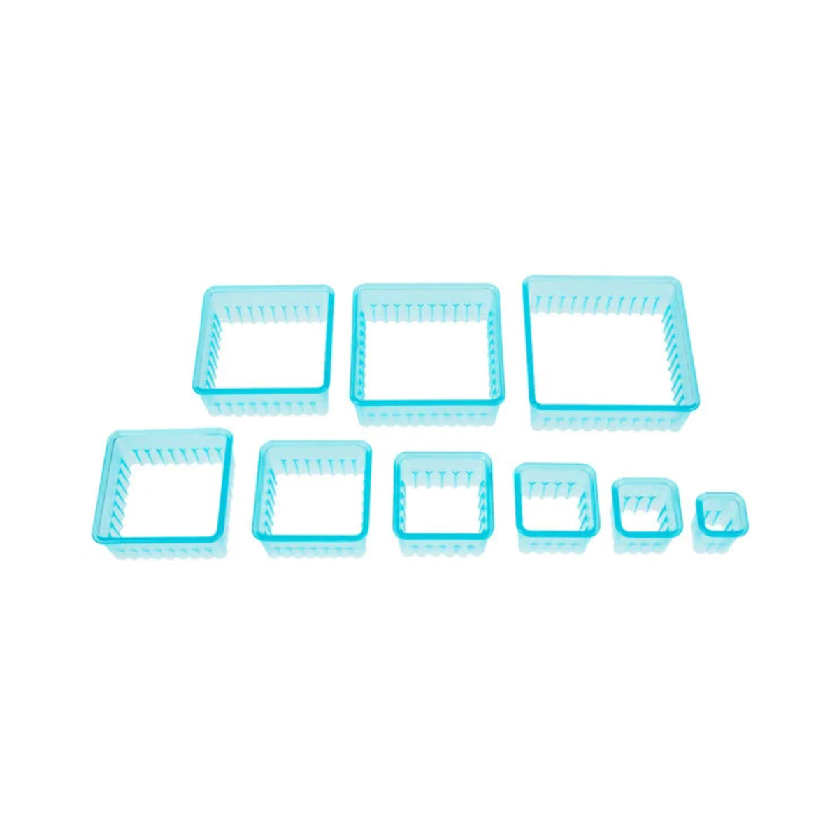 ATECO Fluted Square Cutters (set of 9)