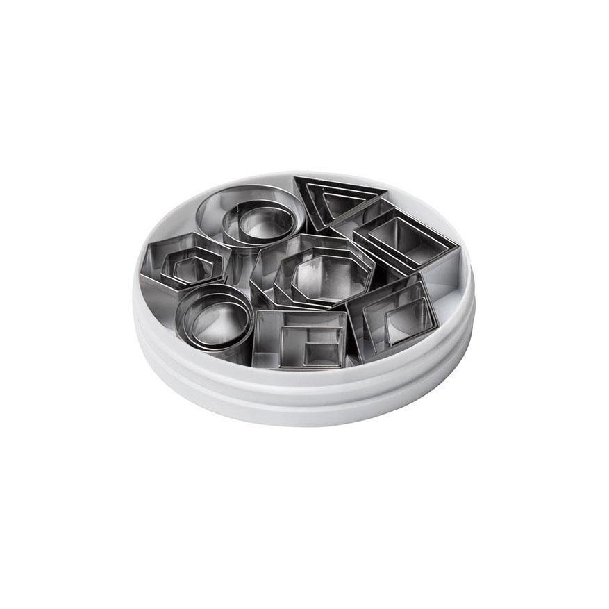 ATECO S/S Geometric Shapes Cutters (set of 24)