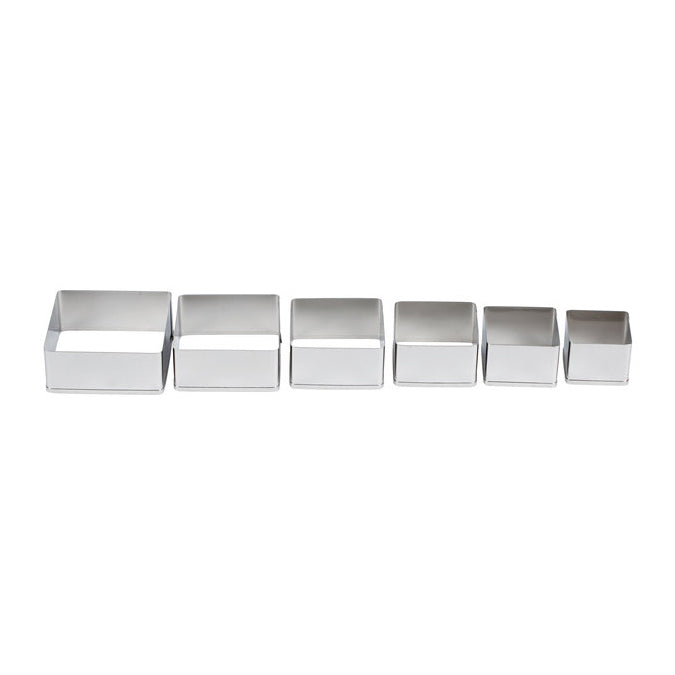 ATECO S/S Square Cutters (set of 6)