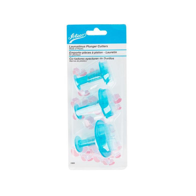 ATECO Laurustinus/Hydrangea Polycarbonate Plunger Cutters (set of 3) - Gusta SuppliesATECO Laurustinus/Hydrangea Plunger Cutters (set of 3)