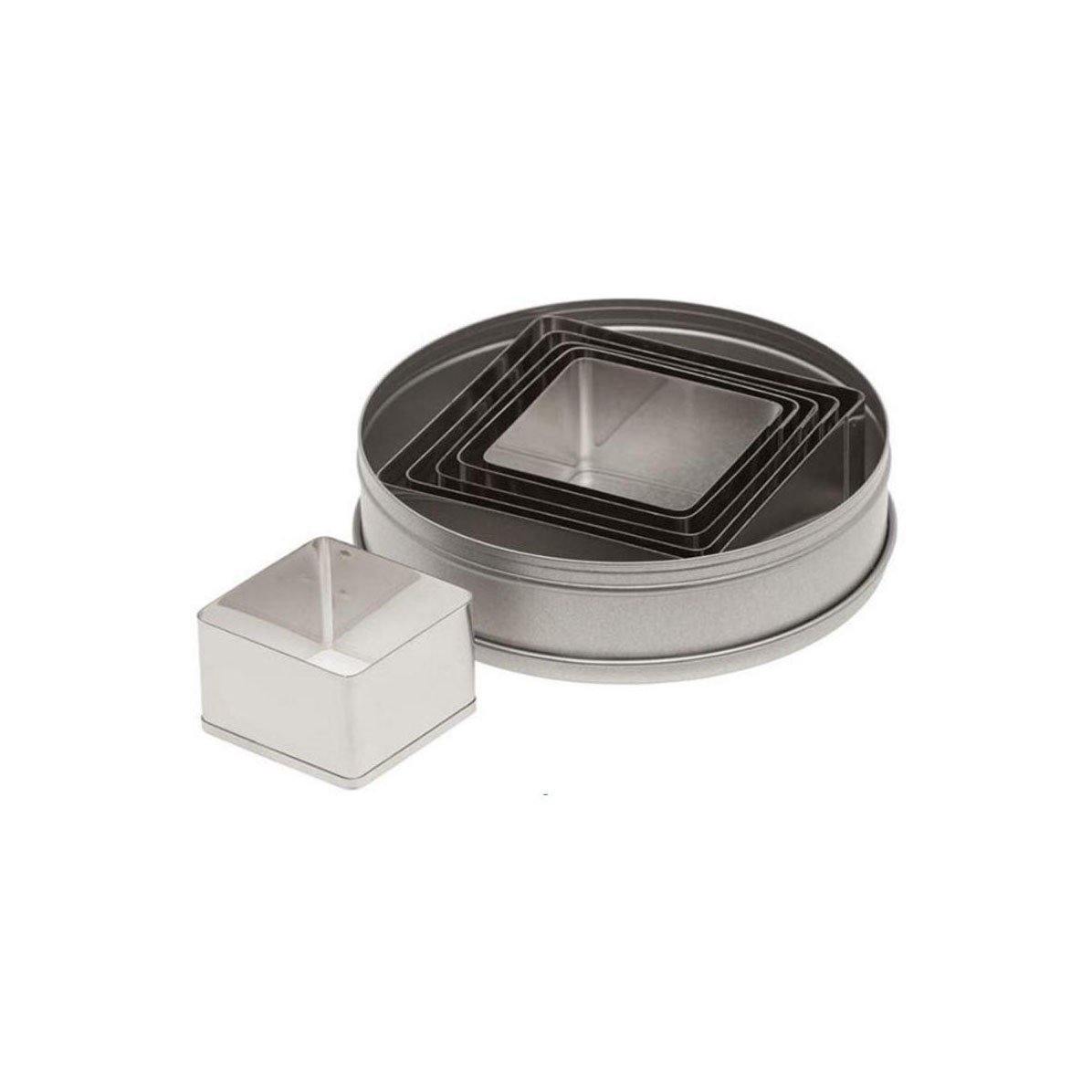 ATECO S/S Square Cutters (set of 6)
