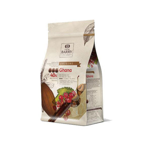 CACAO BARRY Ghana "Origine Rare" 40%, Milk Chocolate Couverture (1kg)