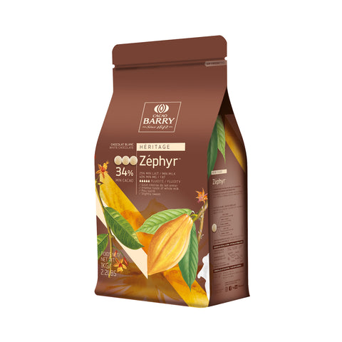 CACAO BARRY Zephyr 34%, White Chocolate Couverture
