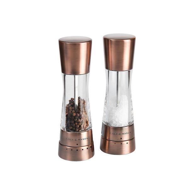 COLE & MASON Derwent Copper Salt & Pepper Mill Gift Set