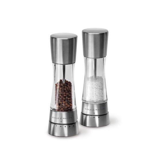 COLE & MASON Derwent S/S Salt & Pepper Mills Gift Set