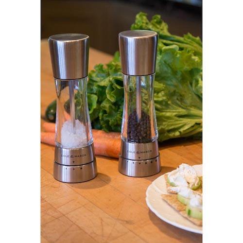 COLE & MASON Derwent S/S Salt & Pepper Mills Gift Set