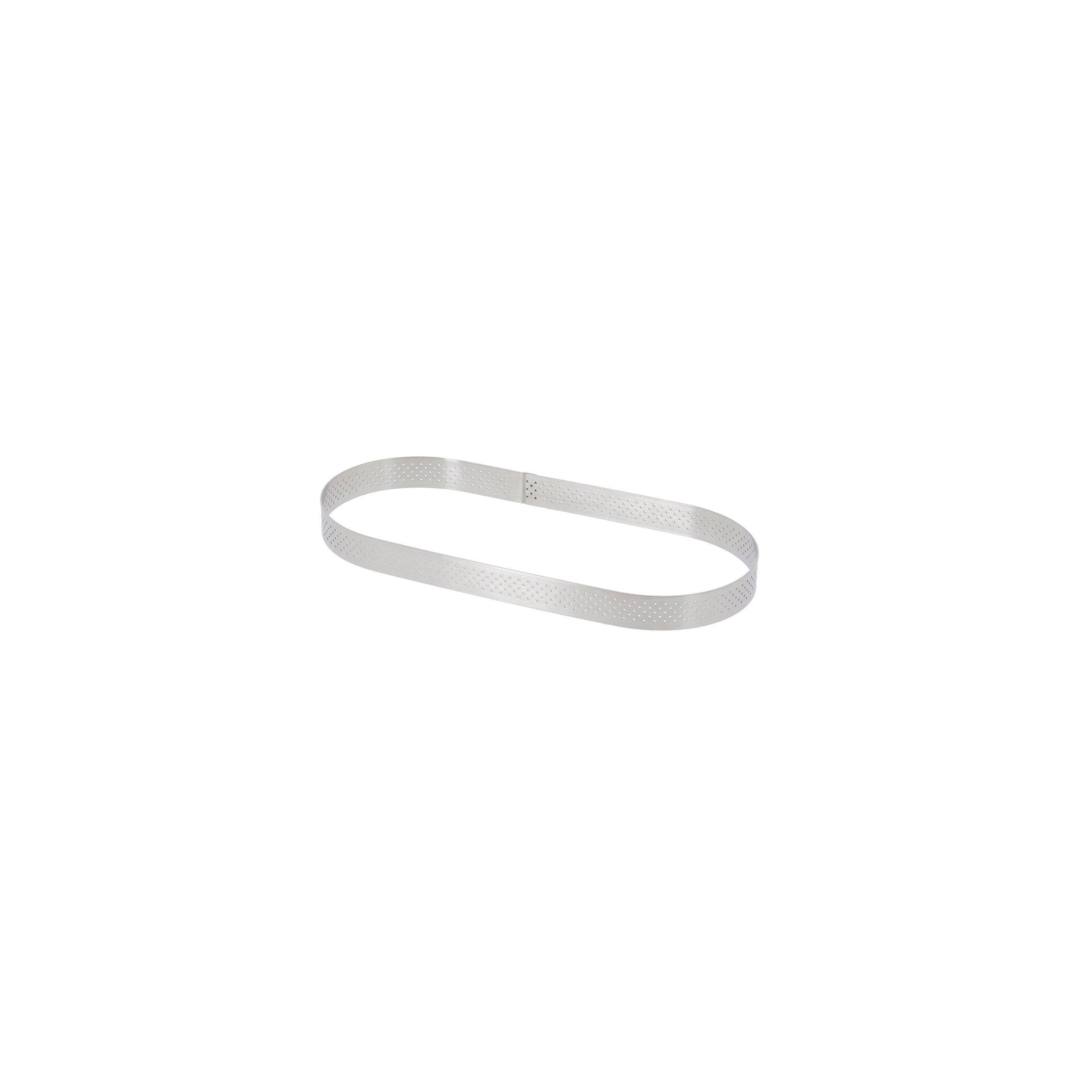 DE BUYER S/S Perforated Oblong Tart Ring, 5.5