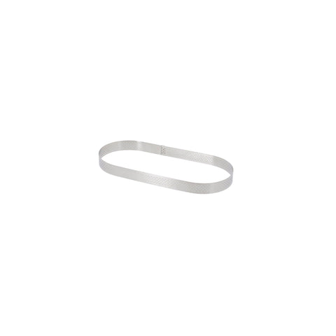 DE BUYER S/S Perforated Oblong Tart Ring, 5.5" x 1.3"
