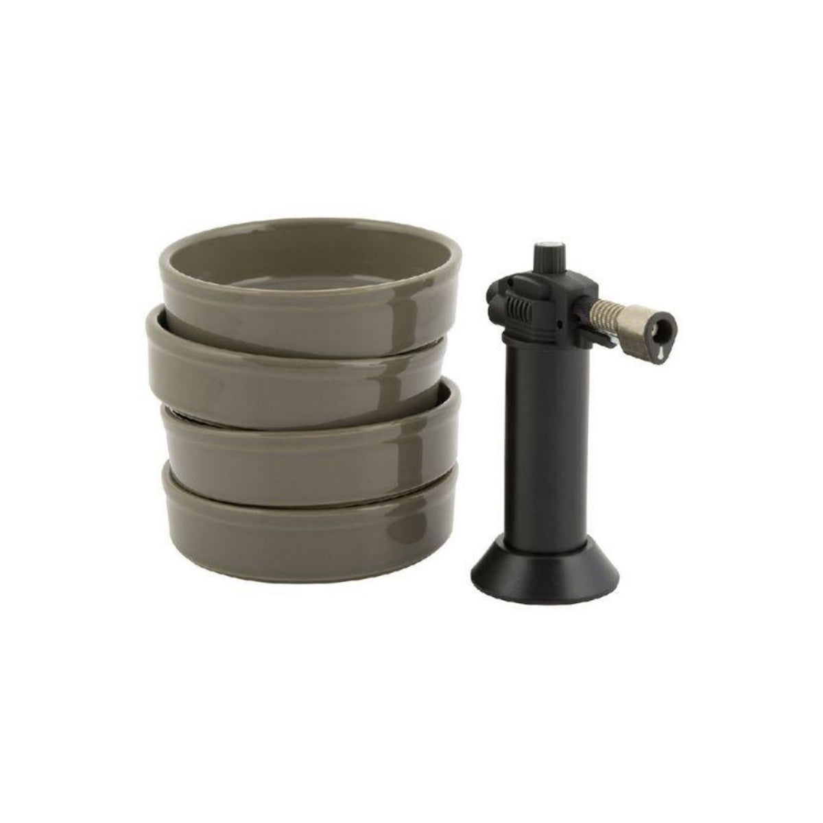 EMILE HENRY 5-piece Ceramic Creme Brulee Set