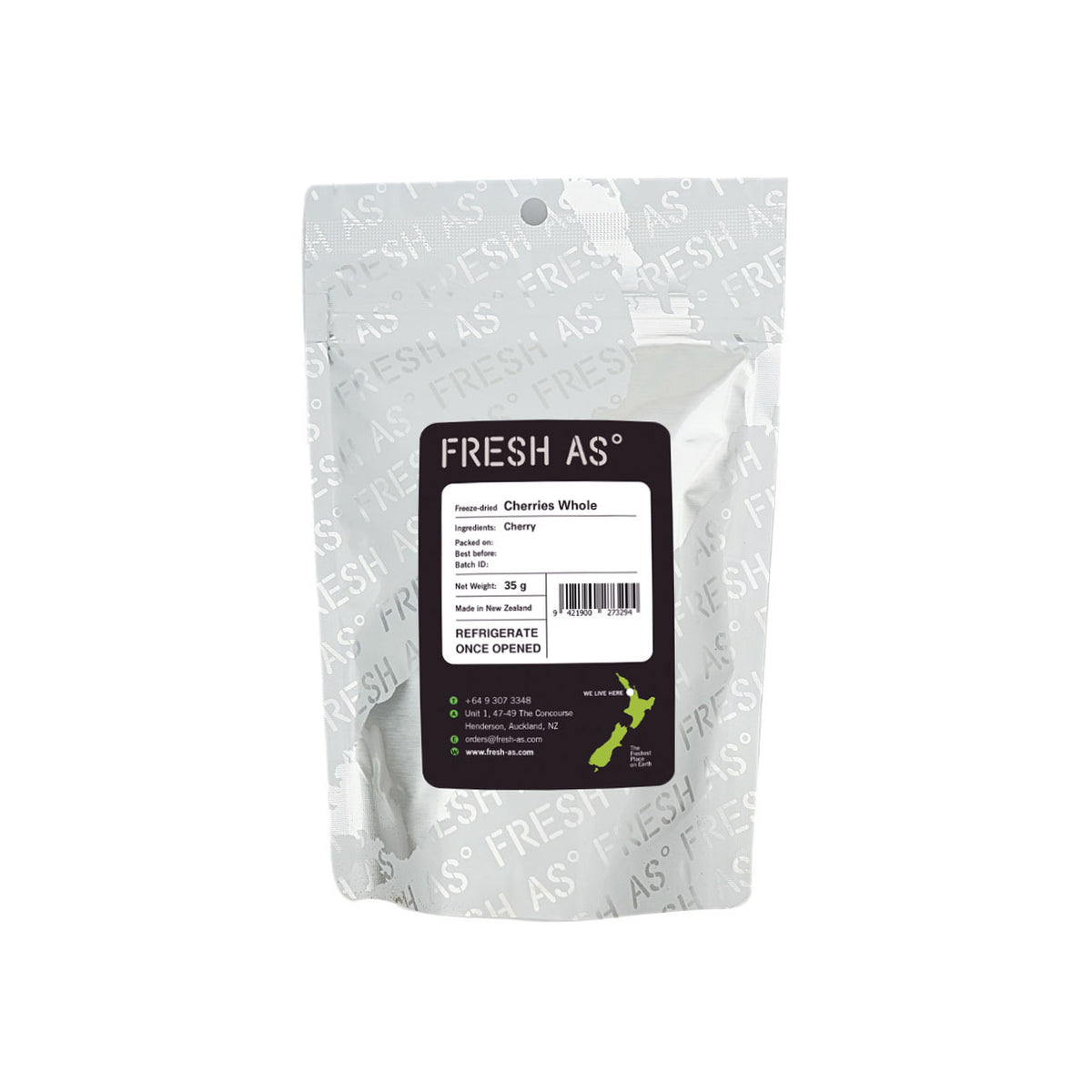 FRESH AS Freeze Dried Whole Cherry, 35g