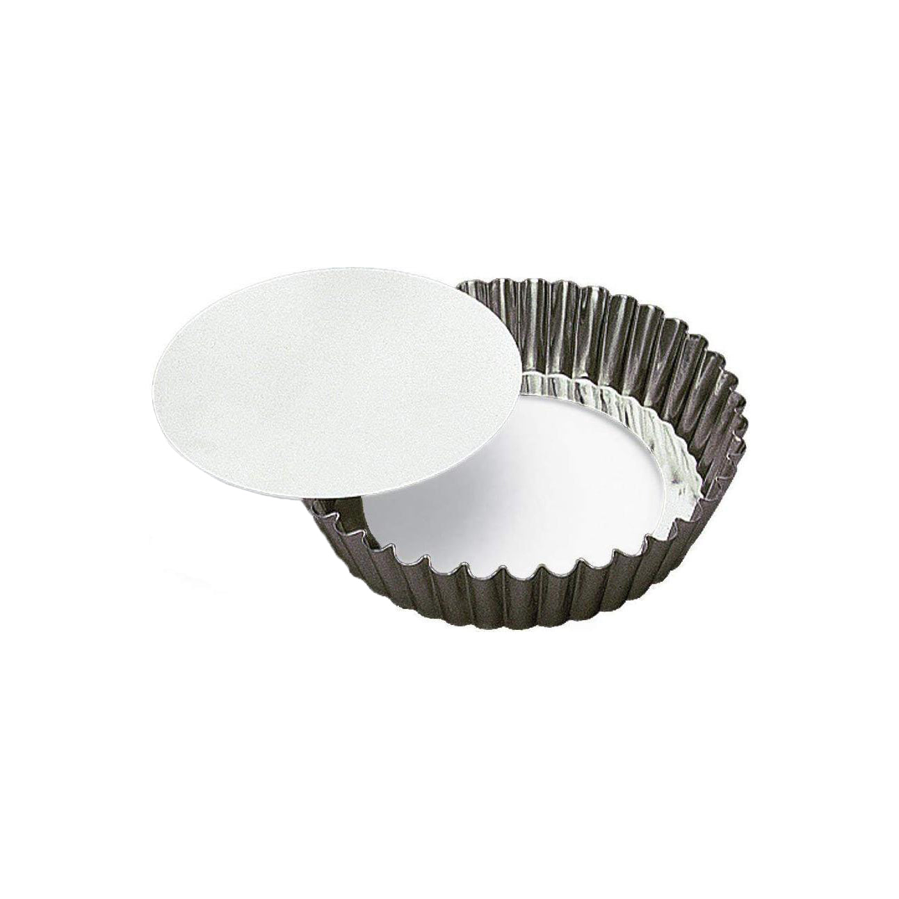 GOBEL Tin Fluted Tart/Quiche Mould with Removable Bottom