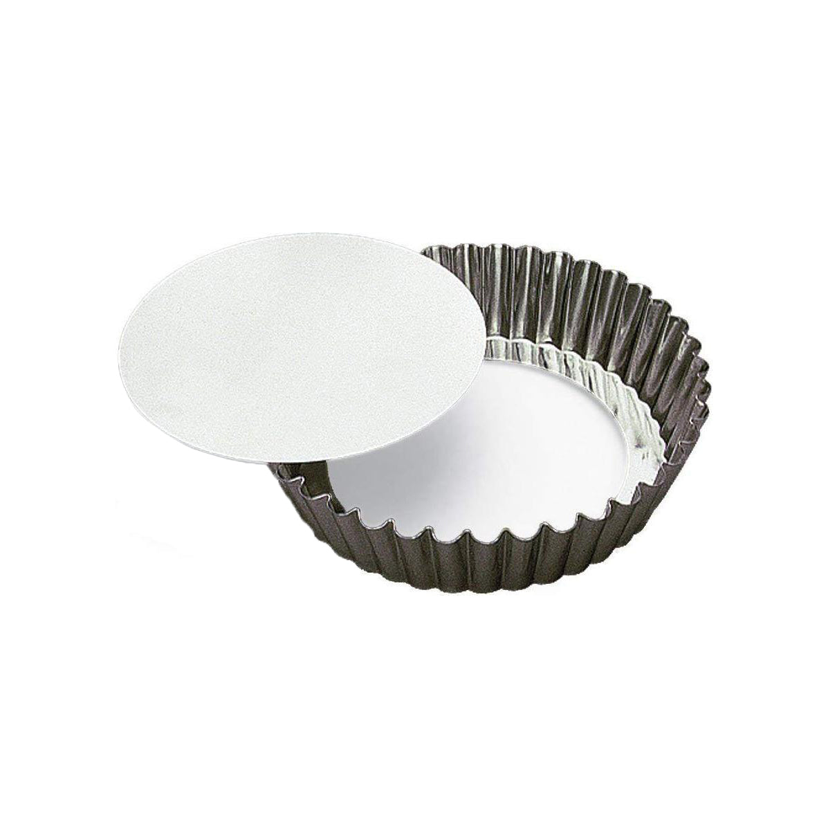 GOBEL Tin Fluted Tart/Quiche Mould with Removable Bottom