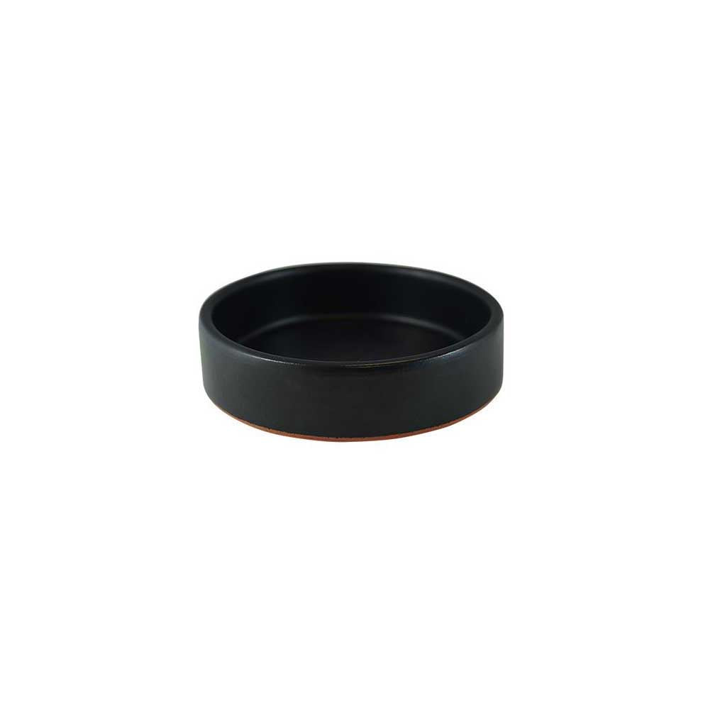 GUSTA SUPPLIES Black Terra Cotta Ramekin for Creme Brulee