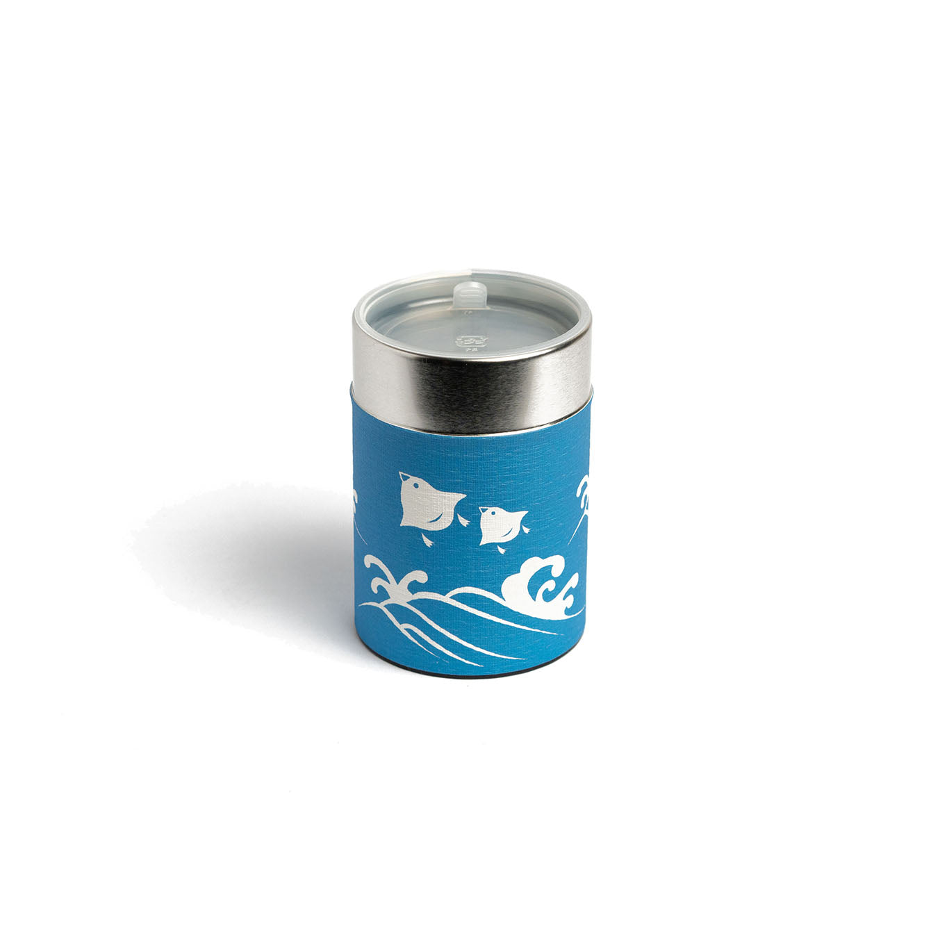 GUSTA SUPPLIES Japanese Tea Can with Poly Internal Lid, Seagulls