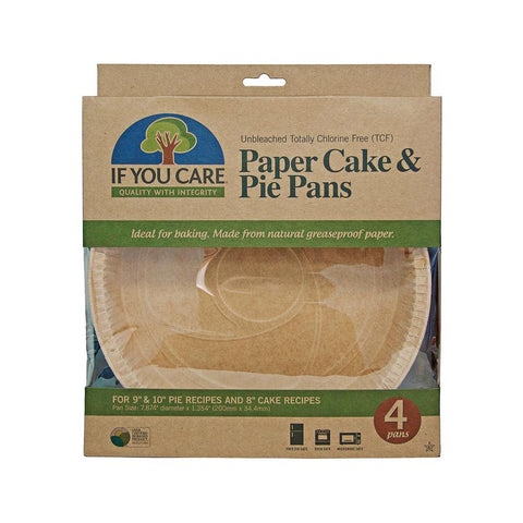 IF YOU CARE Unbleached Paper Cake and Pie Pans (pack of 4)